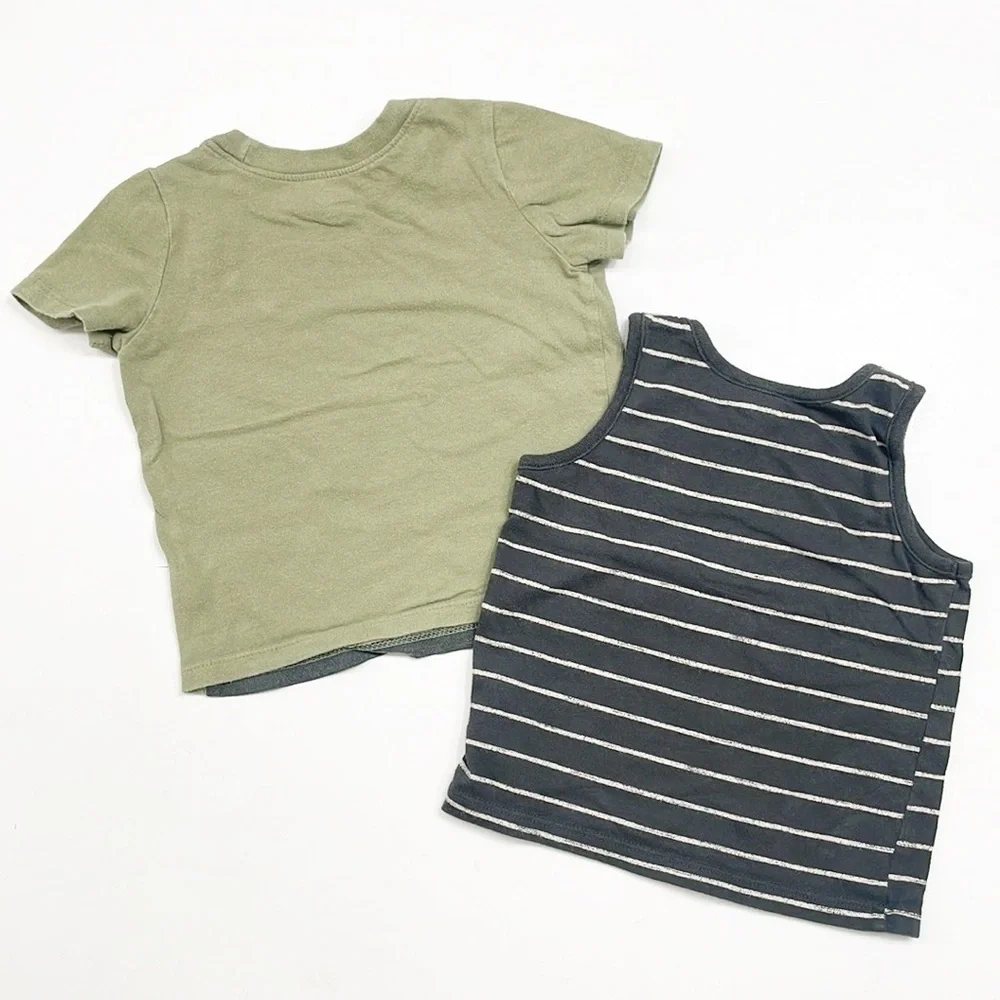 Old Navy baby boys tank top + short sleeve shirt